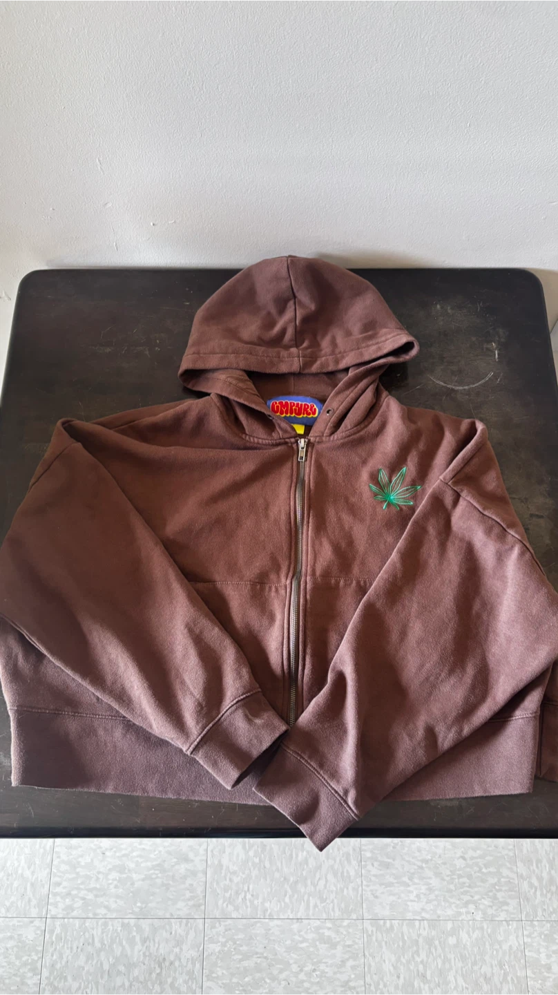 Empyre Brown Zip-Up Hoodie