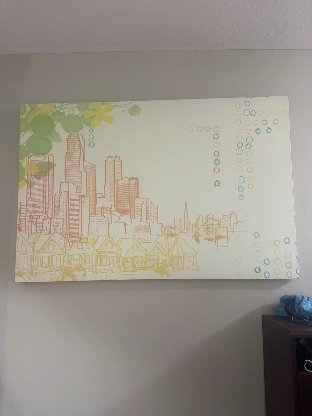Large Skyline Wall Art Canvas