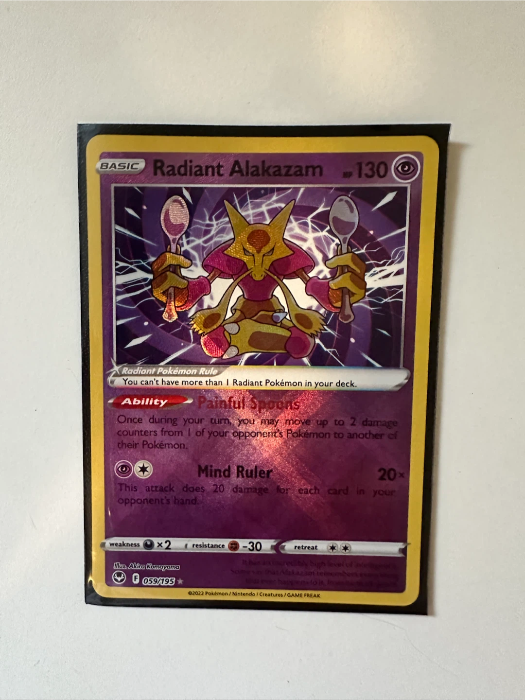 Radiant Alakazam 059/195—Silver Tempest✨
