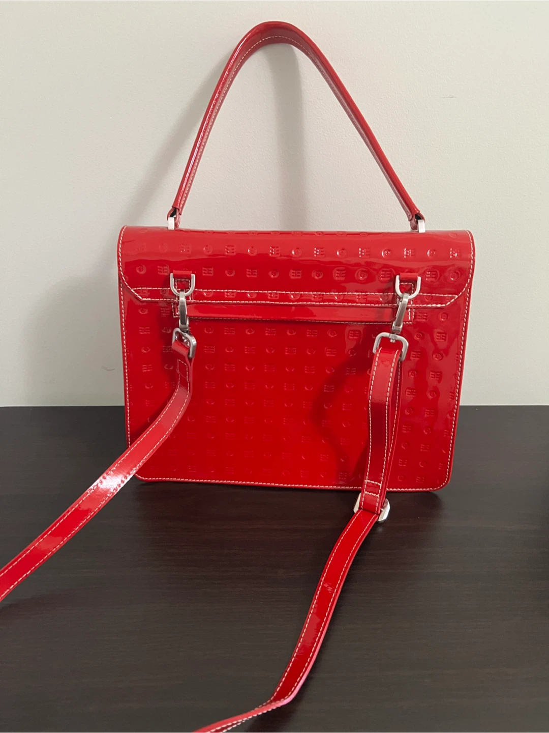 Arcadia Red Patent Leather Handbag - photo 4
