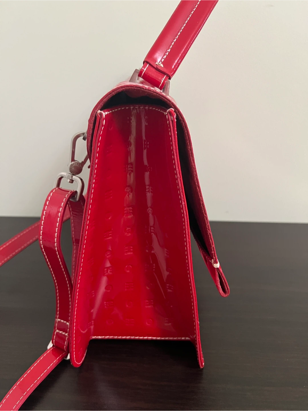 Arcadia Red Patent Leather Handbag - photo 5