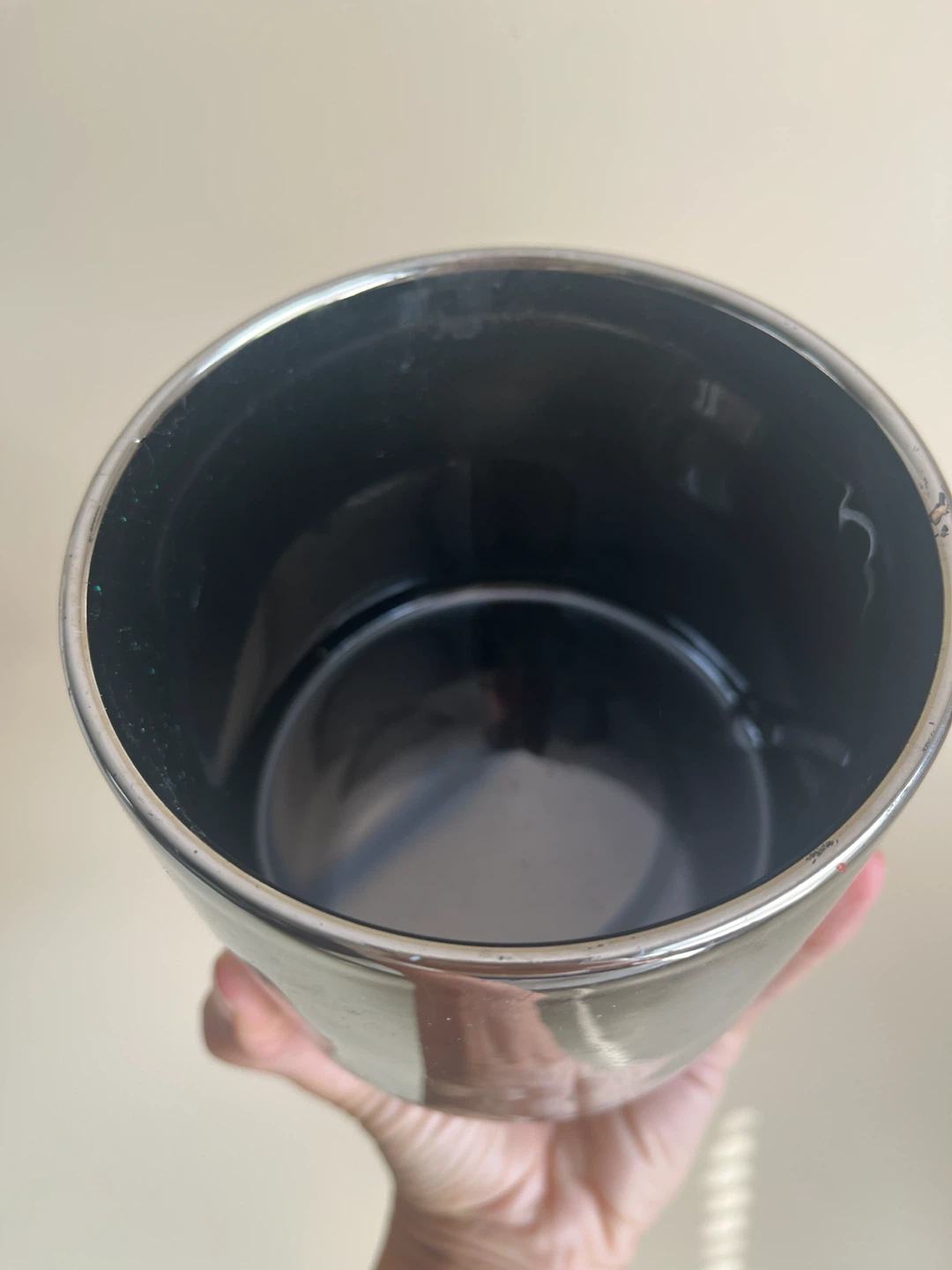 Chrome Finish Decorative Planter Pot - photo 2