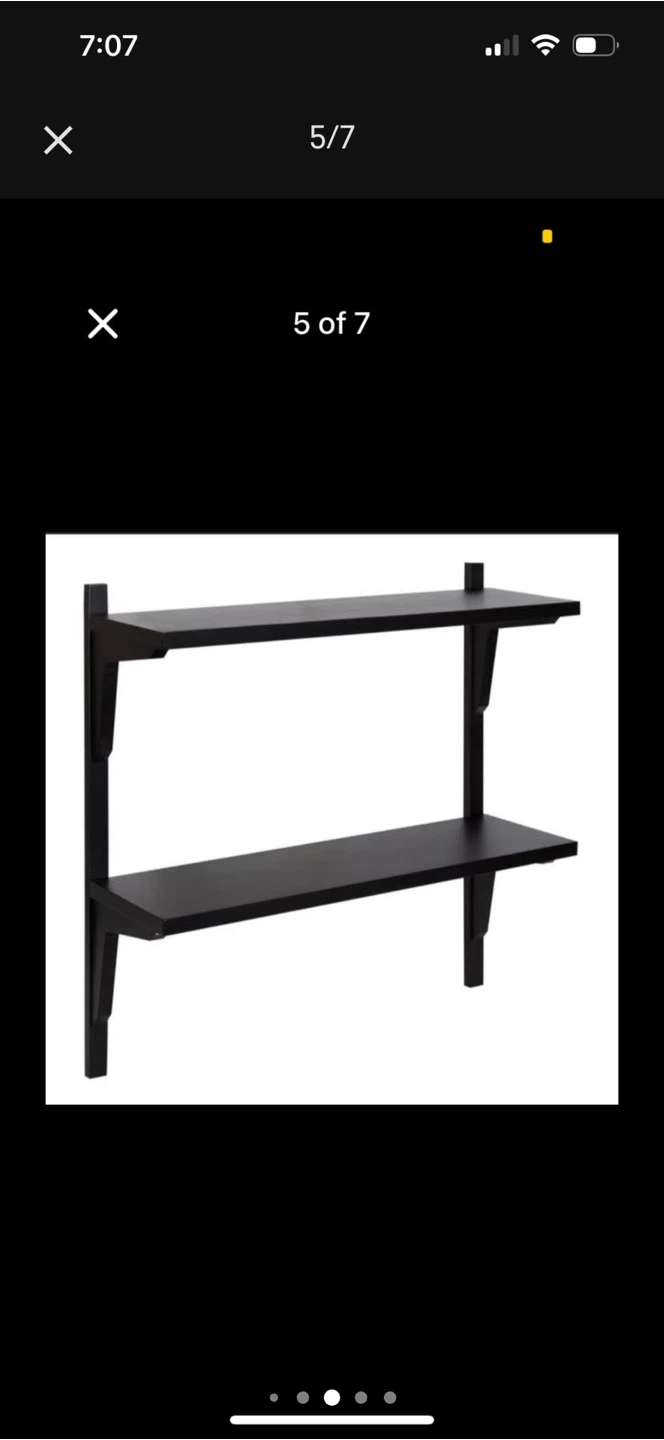 All Modern Baez 2 Piece Poplar Solid Wood Tiered Shelf - photo 5