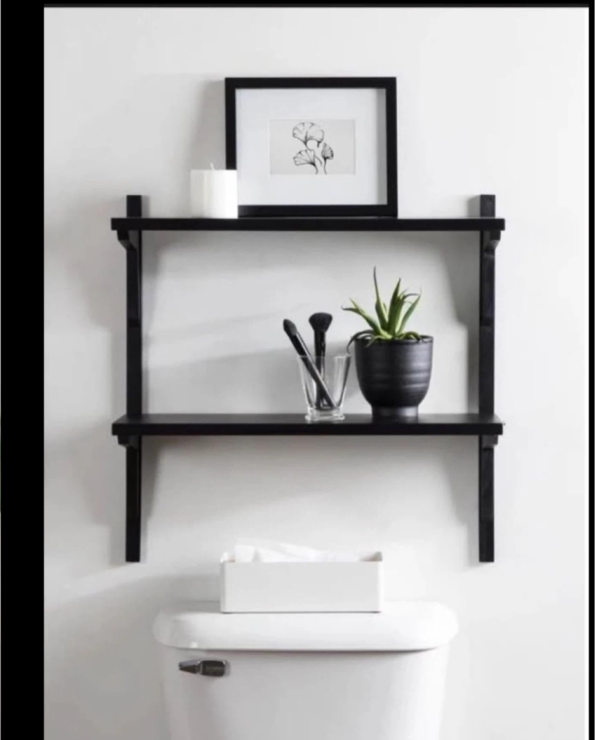 All Modern Baez 2 Piece Poplar Solid Wood Tiered Shelf - photo 2