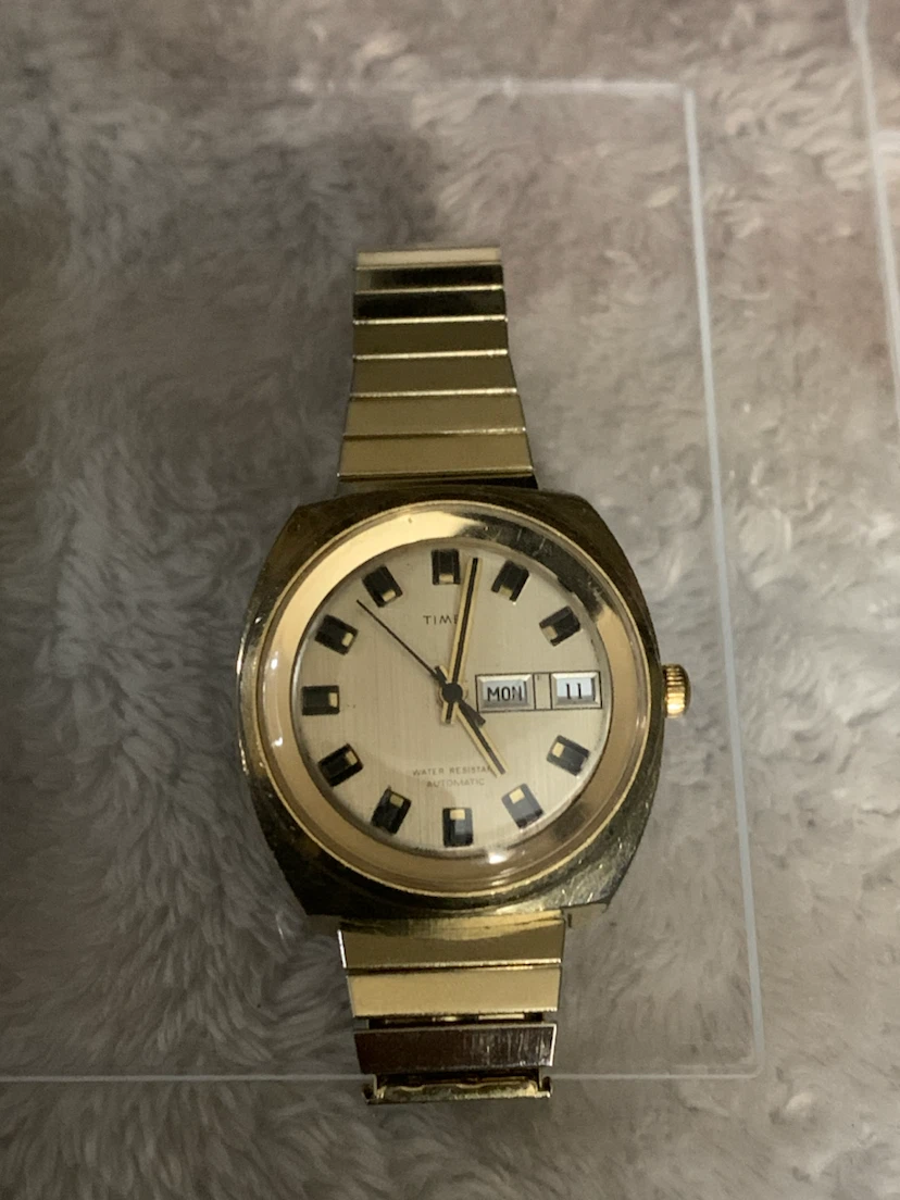 $50 Vintage Timex Automatic Gold-Tone Watch