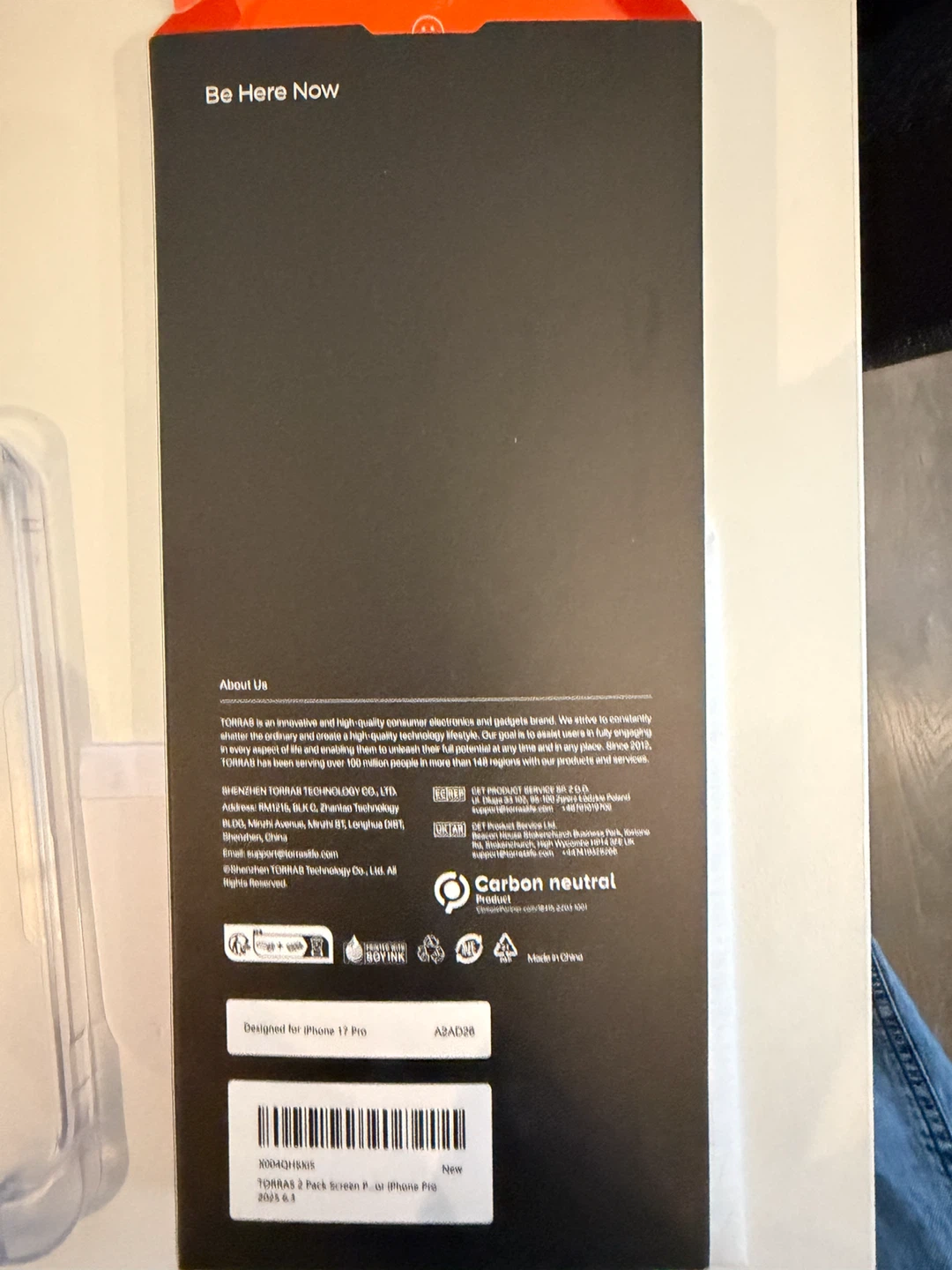 TORRAS Screen Protector for iPhone 17 Pro - photo 2