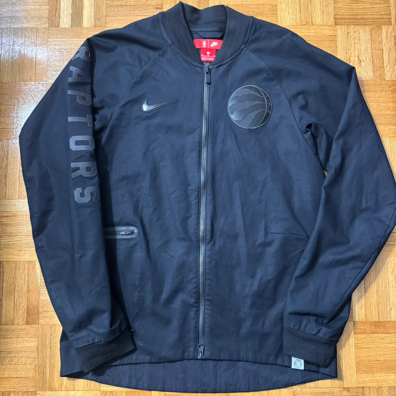Nike Toronto Raptors NBA Bomber Jacket - Black