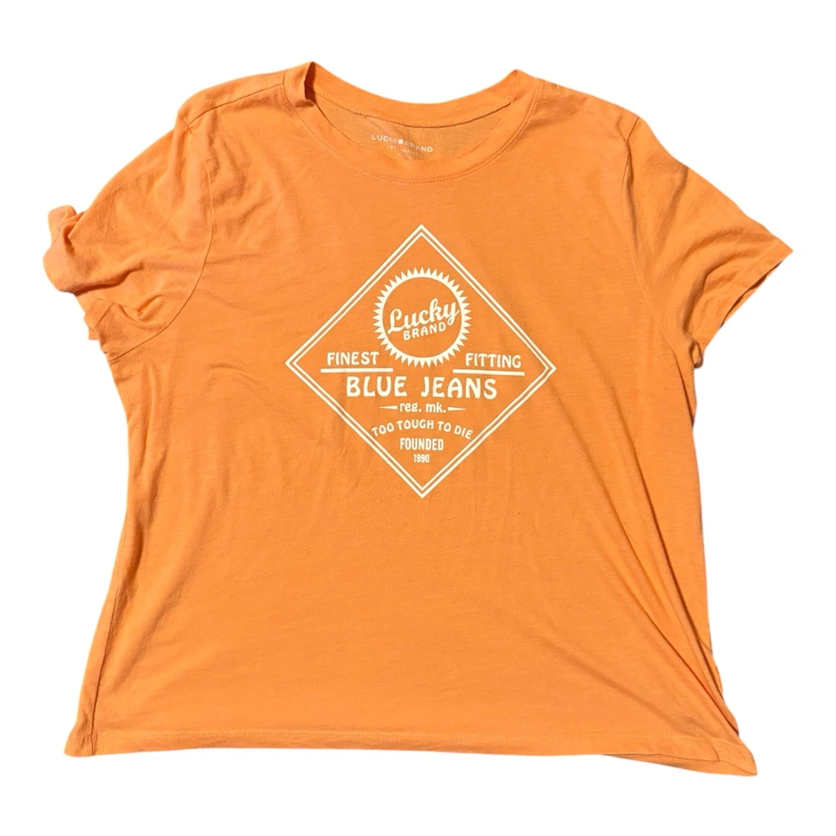 Lucky Brand Orange Graphic T-Shirt