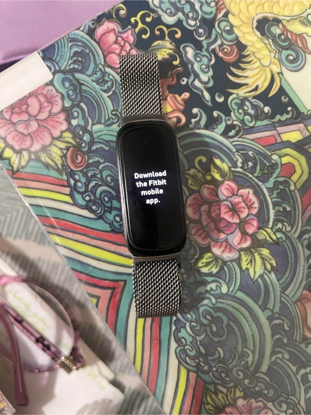 Fitbit Inspire 3 with stainless steel band (silver)