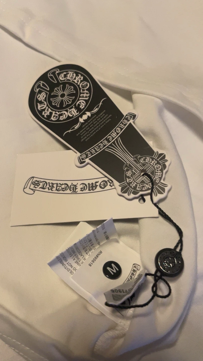 Chrome Hearts Off-White Pocket T-Shirt Size M - photo 5