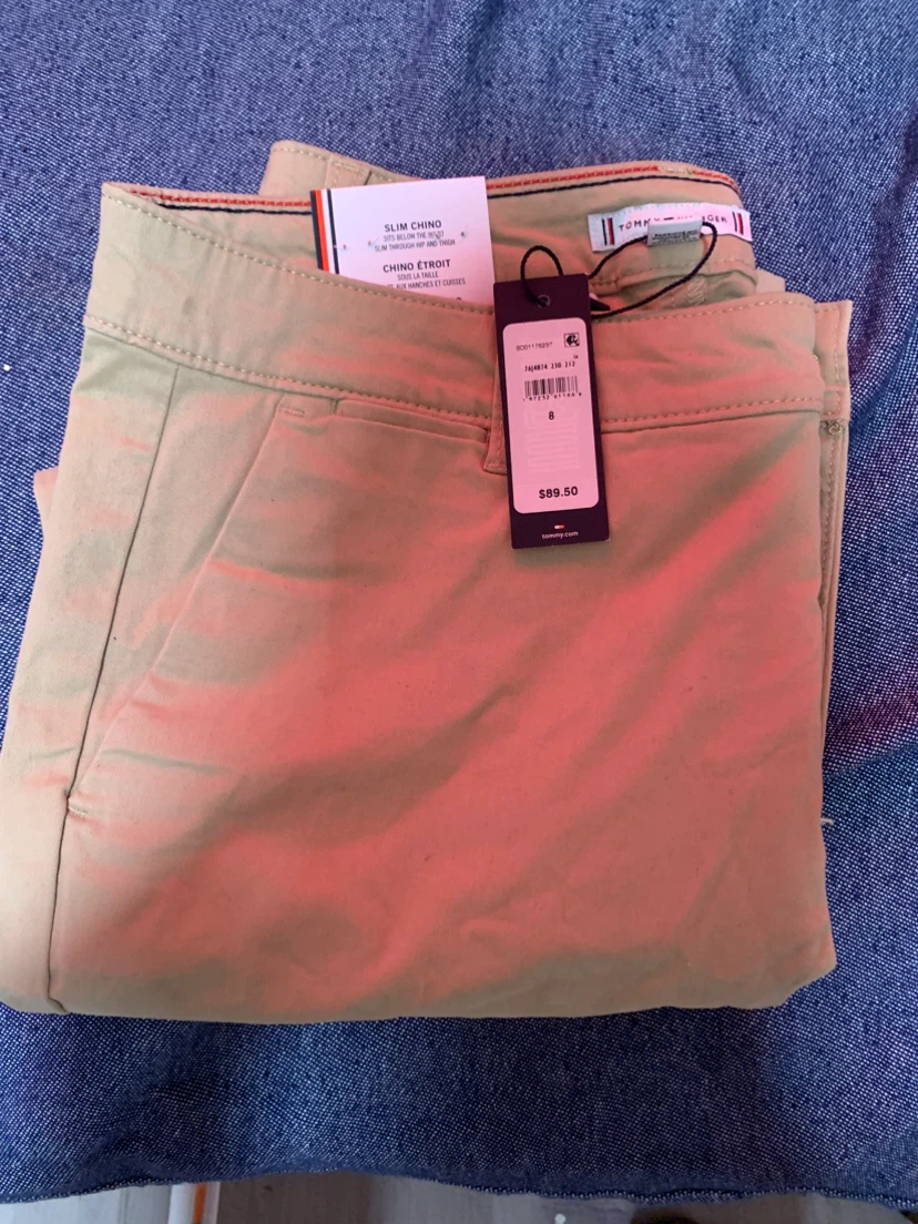 Tommy Hilfiger Slim Chino Tan Pants - Size 8 - photo 3