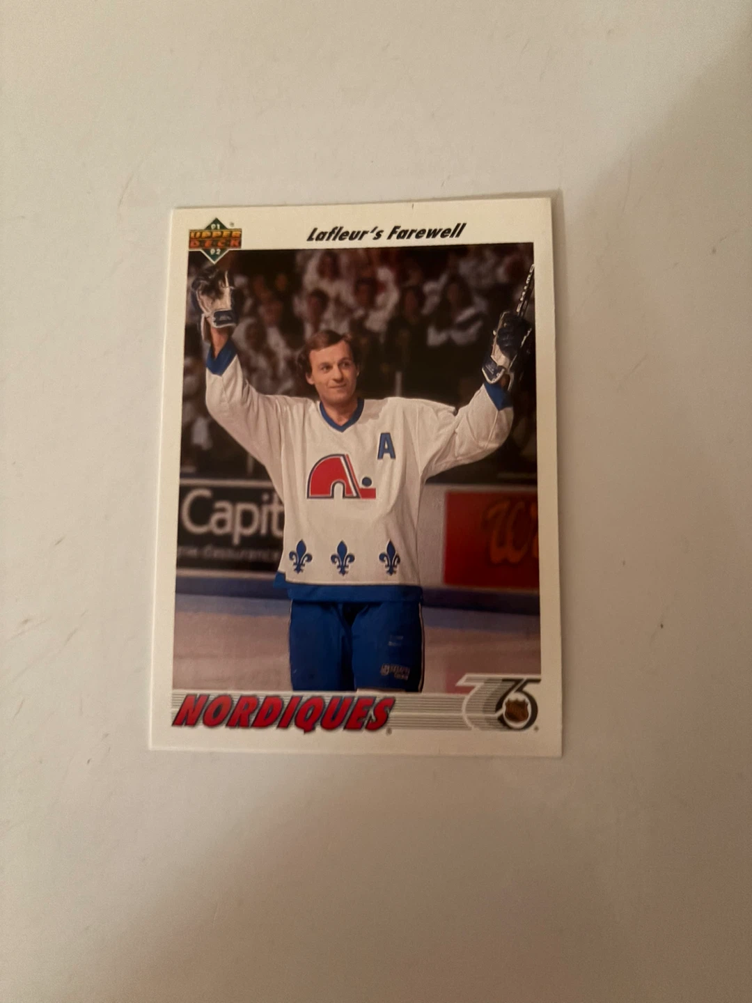 1991 Upper Deck Guy Lafleur's Farewell  Trading Card 219 - photo 3