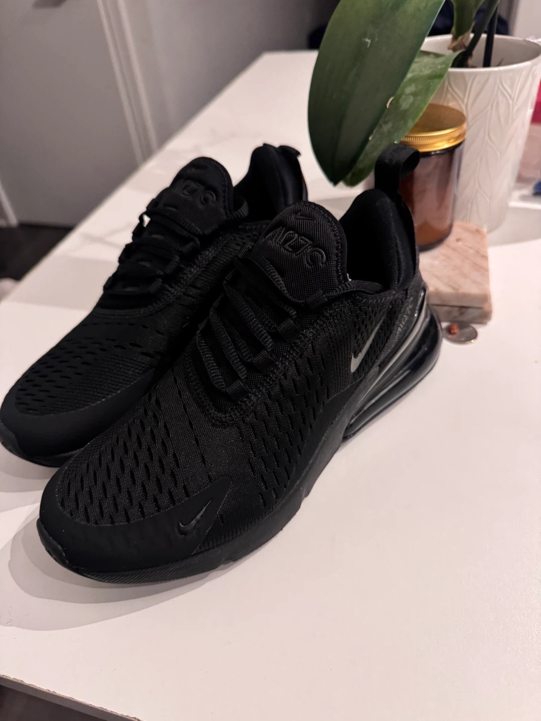 Nike Air Max 270 Black Sneakers women size 7.5 - photo 2