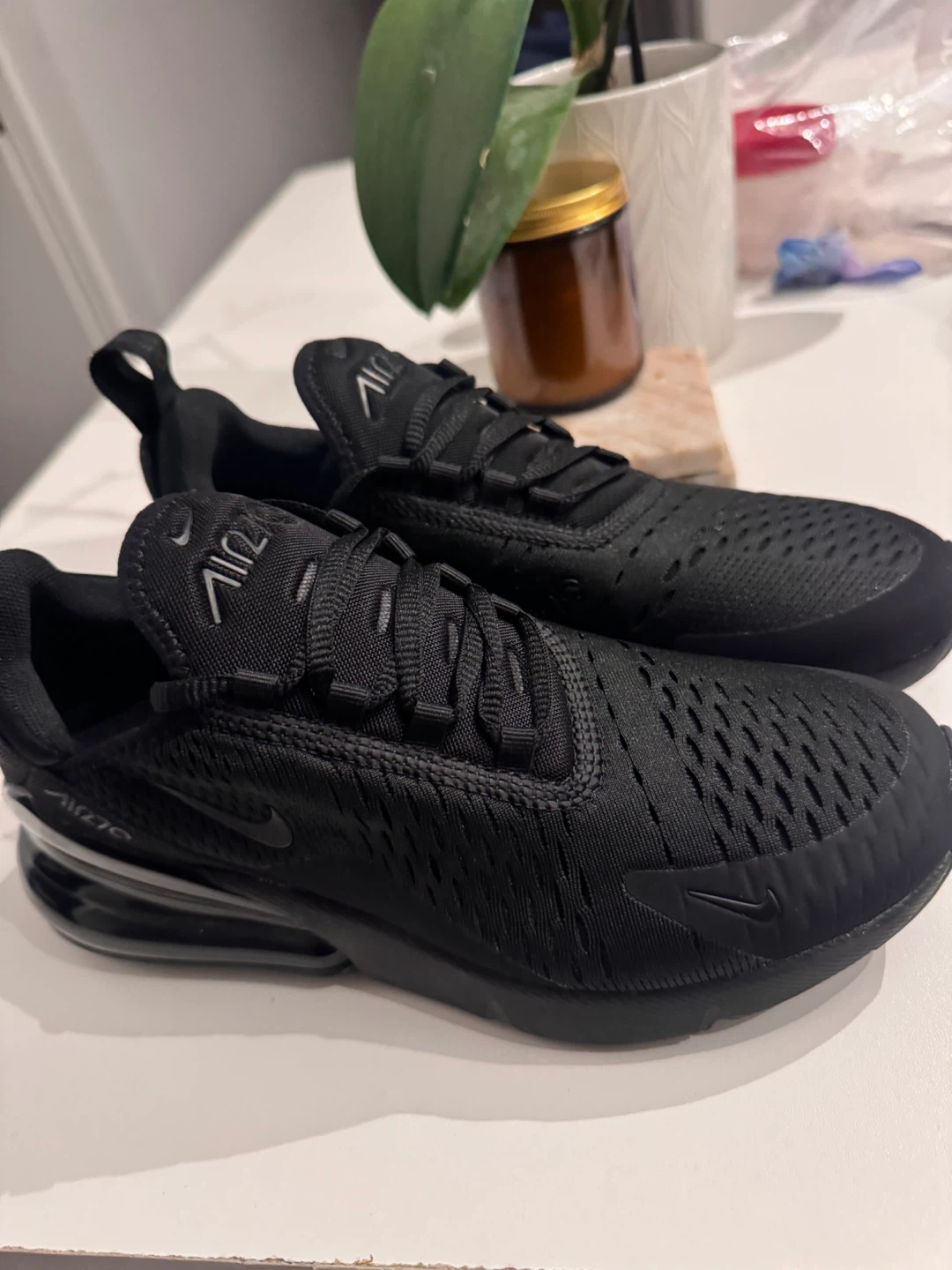 Nike Air Max 270 Black Sneakers women size 7.5 - photo 3