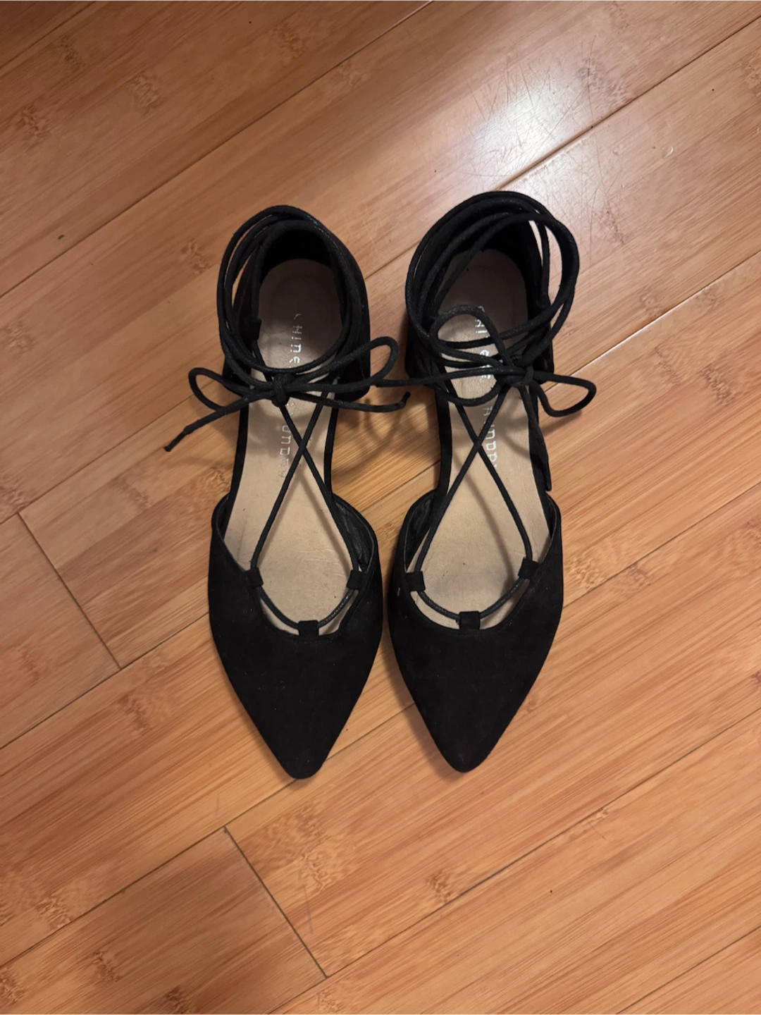 Chinese Laundry Black Lace-Up Flats - photo 2
