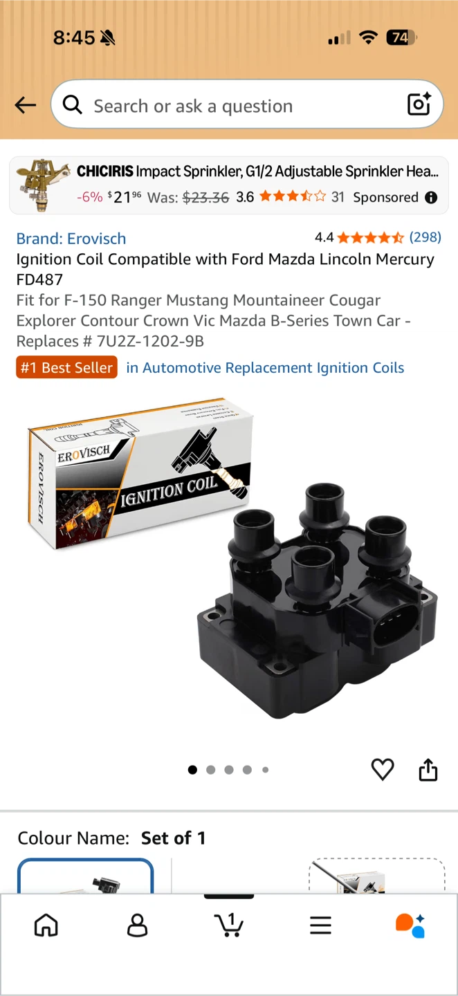 Erovisch Ignition Coil FD487