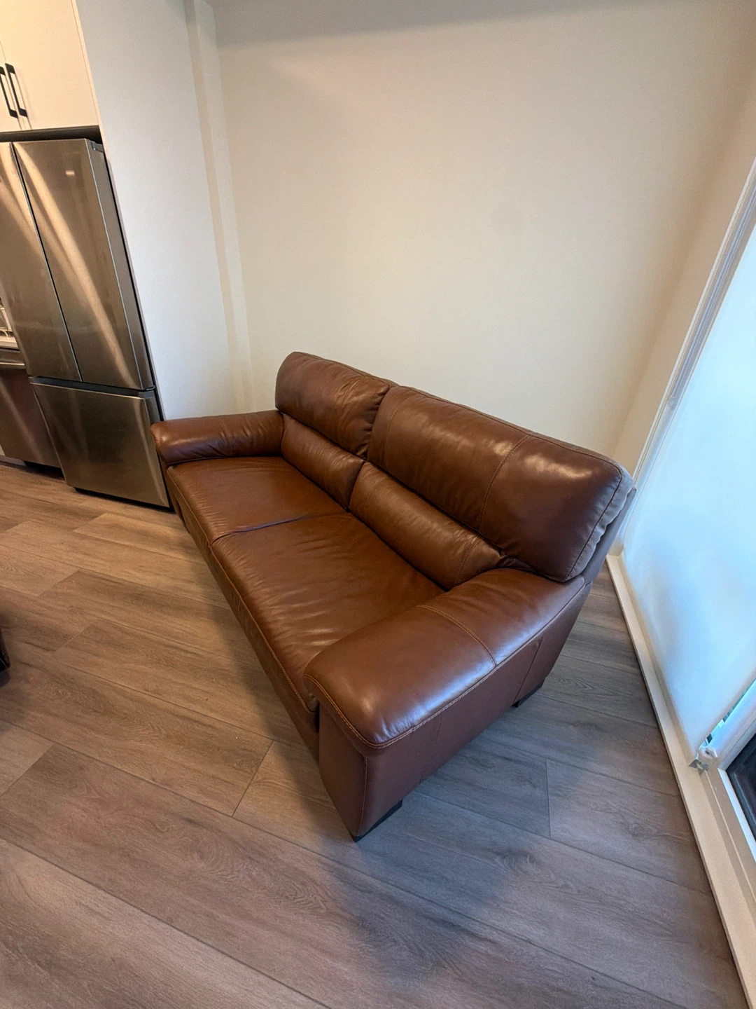 Brown Leather Sofa