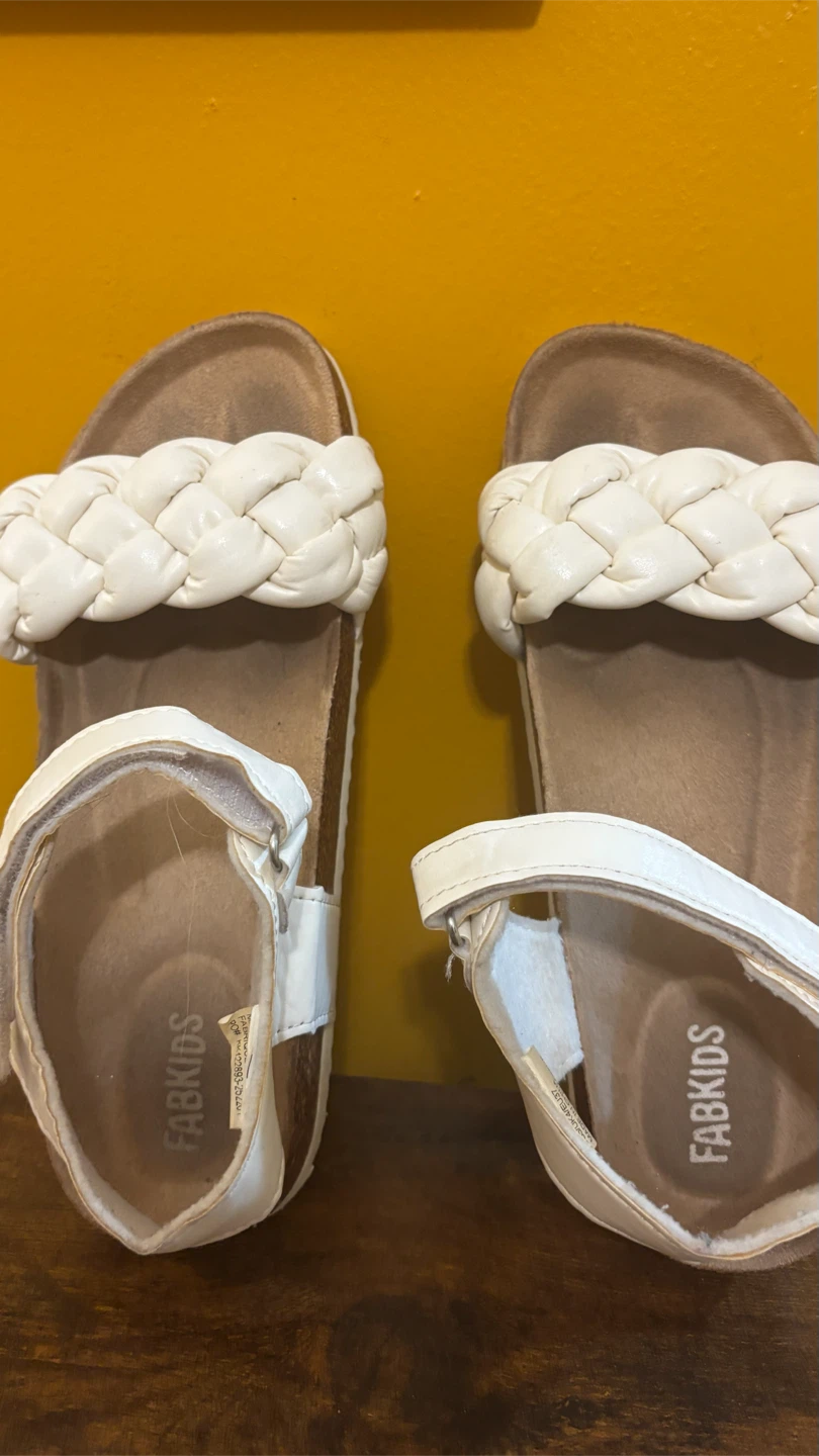 Bundle!! Bundle!!3 for $10 White Braided Sandals