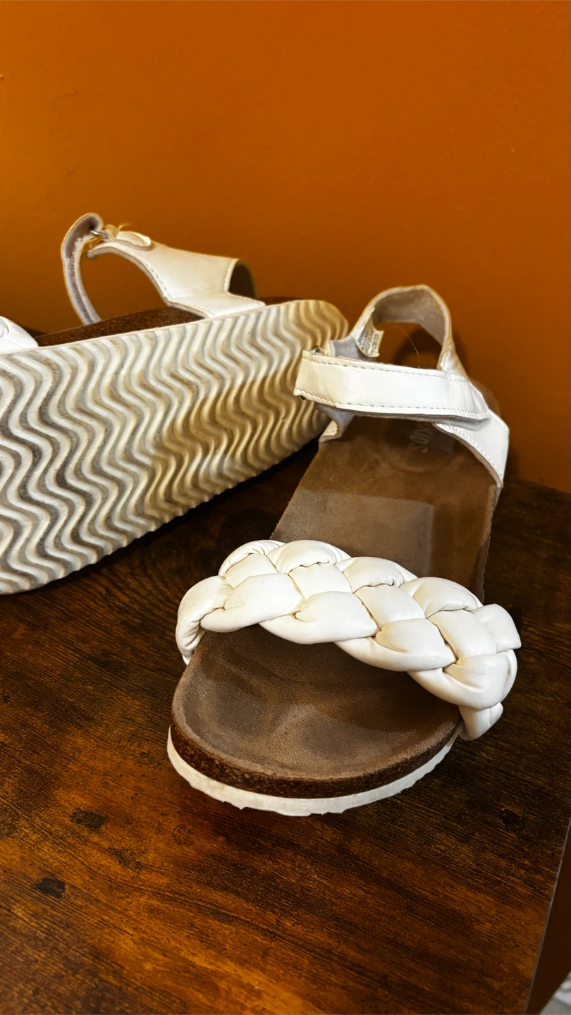 Bundle!! Bundle!!3 for $10 White Braided Sandals - photo 3