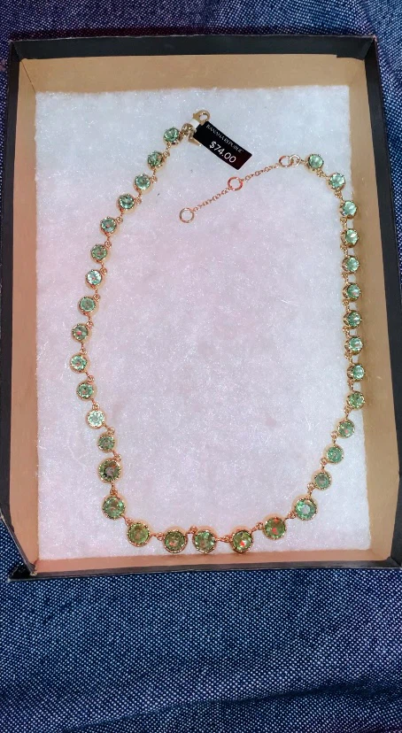 Banana Republic Green Crystal Necklace - photo 2
