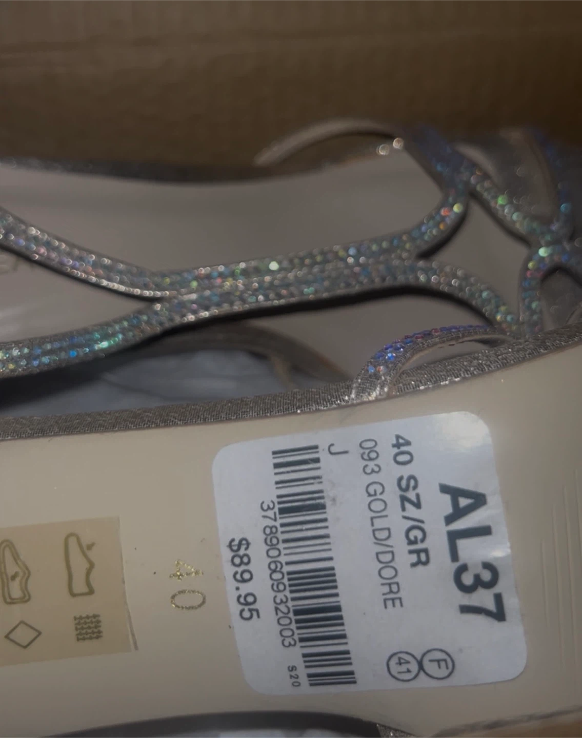 Le Chateau Silver Rhinestone Heels - photo 5