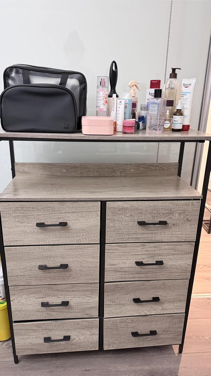 8-Drawer Storage Dresser with Wood Top - photo 2