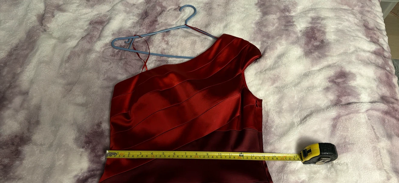JAX Red One-Shoulder Dress - Size 8 - photo 5