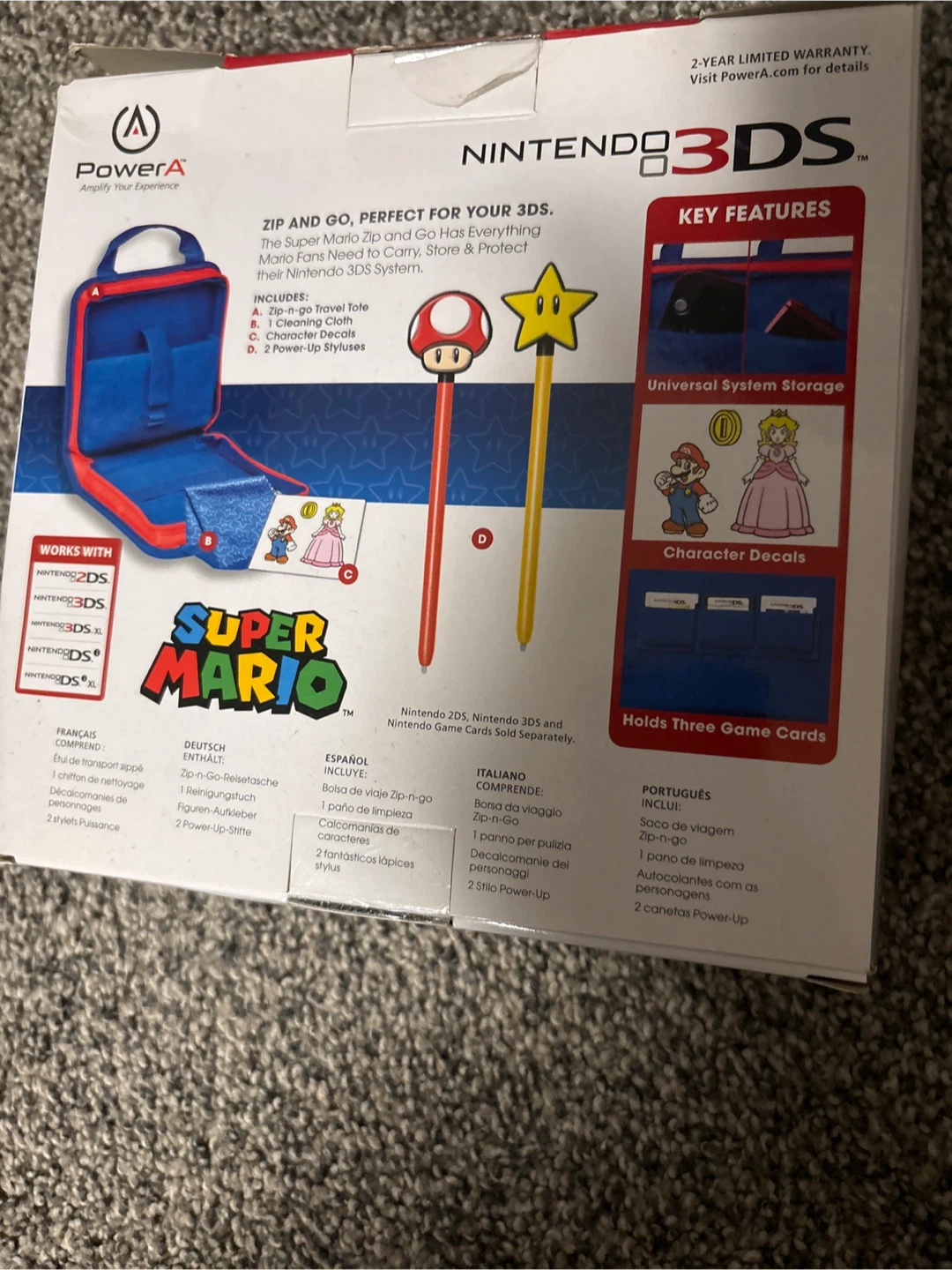 PowerA Super Mario Zip and Go Kit for Nintendo - photo 2