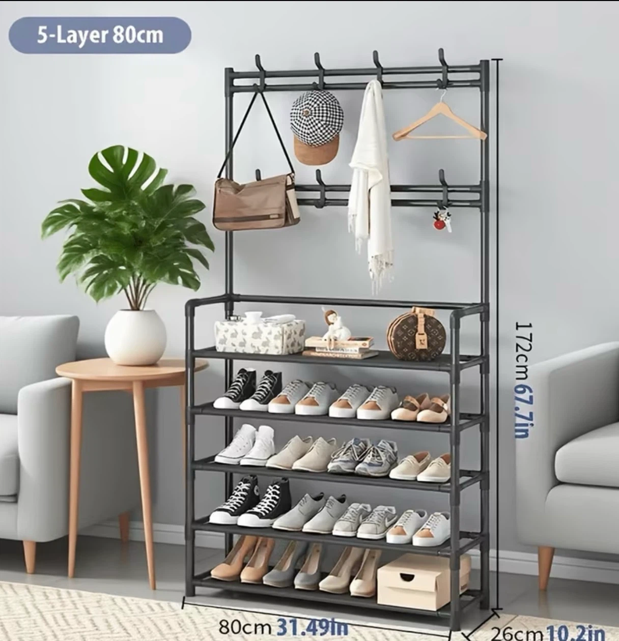 5-Tier Coat and Shoe Rack Organizer (BRAND NEW IN BOX) - photo 5