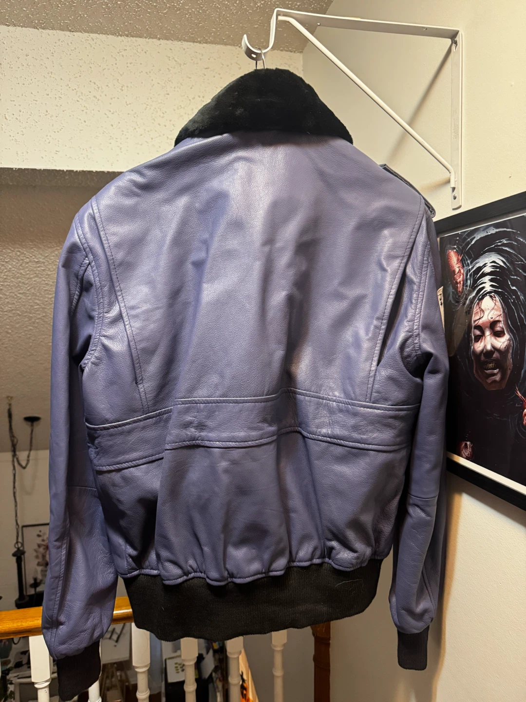 Real Leather Joker Bomber Jacket - photo 2