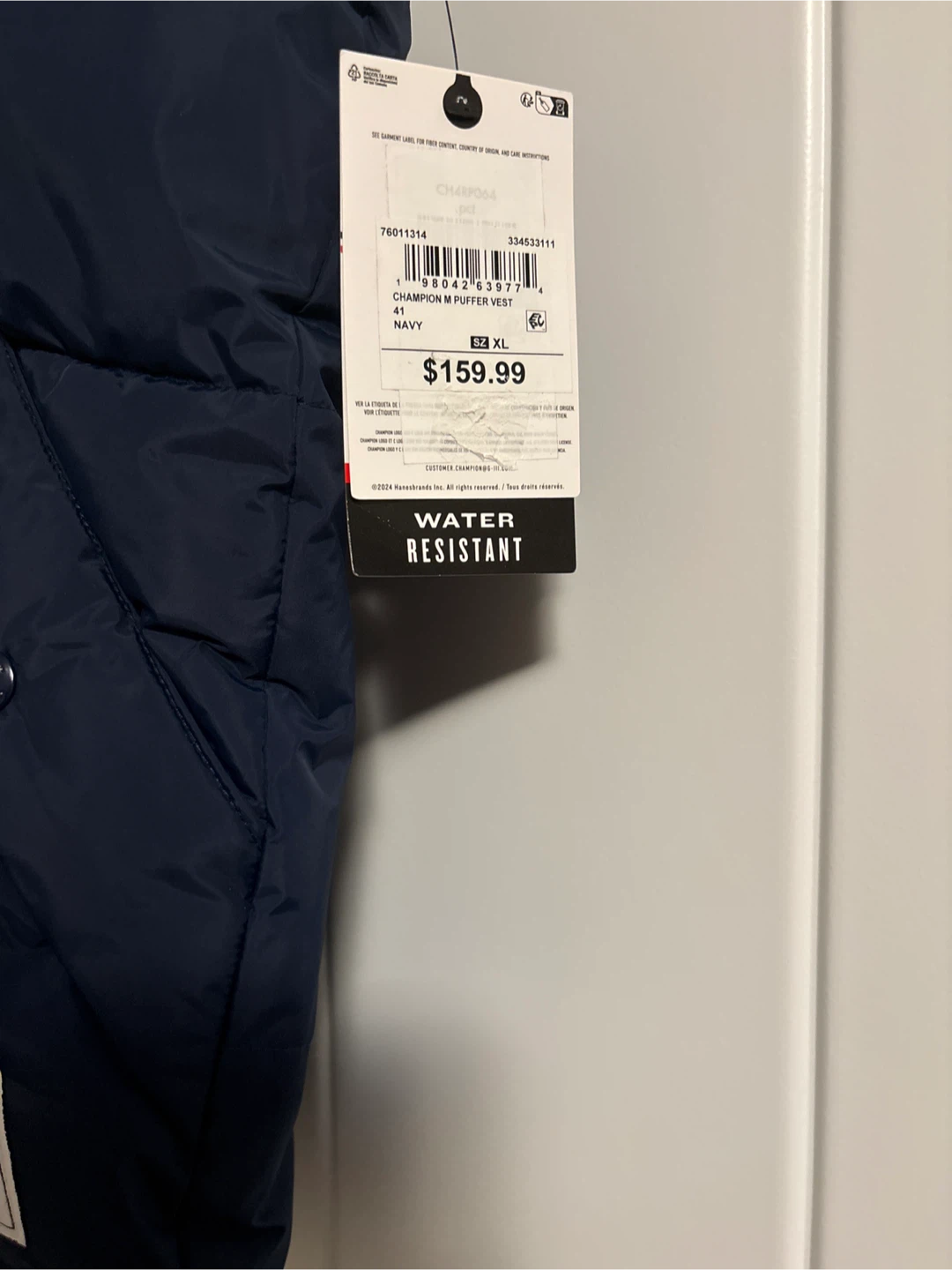 New Champion Men's Puffer Vest - Navy - XL - photo 2