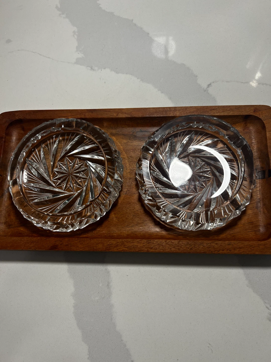 Vintage Crystal Ashtrays