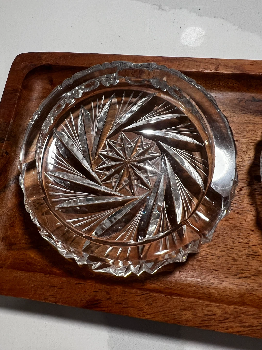 Vintage Crystal Ashtrays - photo 2