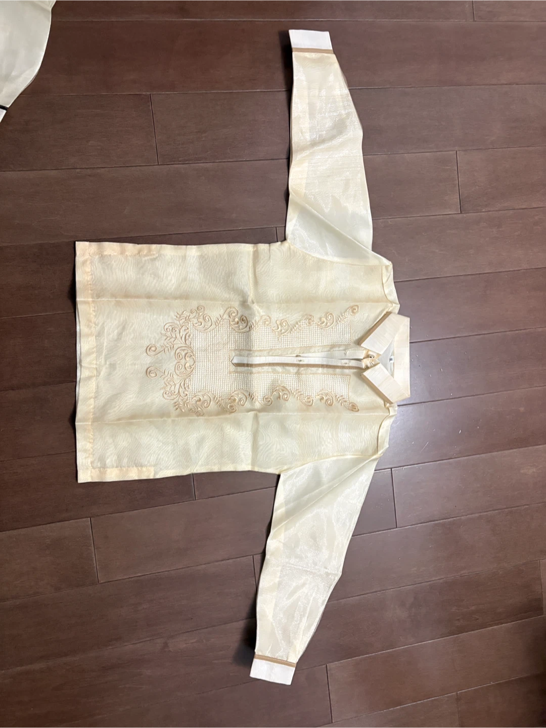 Cream Filipino Barong Tagalog