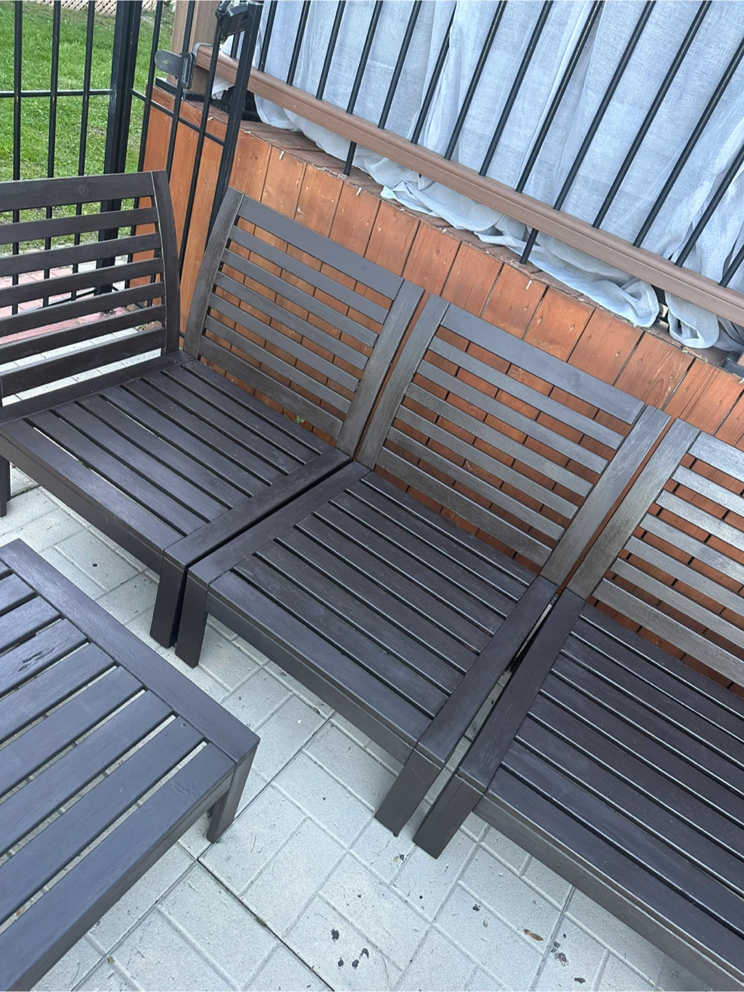 IKEA NÄMMARÖ Outdoor Sofa with Footstool - photo 4