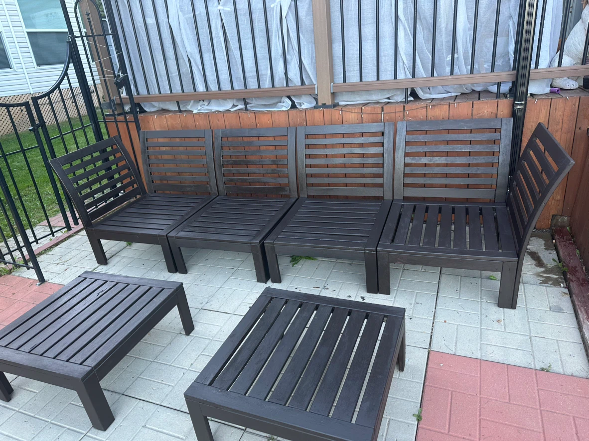 IKEA NÄMMARÖ Outdoor Sofa with Footstool - photo 5