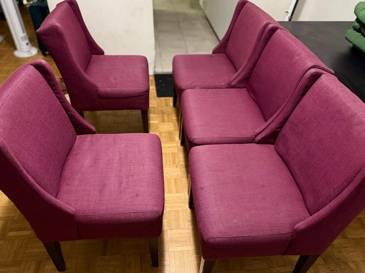 Set of 4 Purple Dining Chairs - photo 2