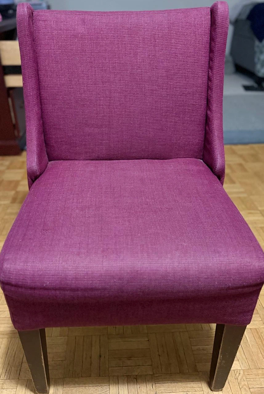 Set of 4 Purple Dining Chairs - photo 3