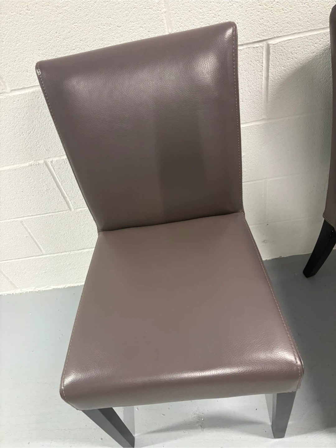 Set of Two Brown Dining Chairs - photo 4