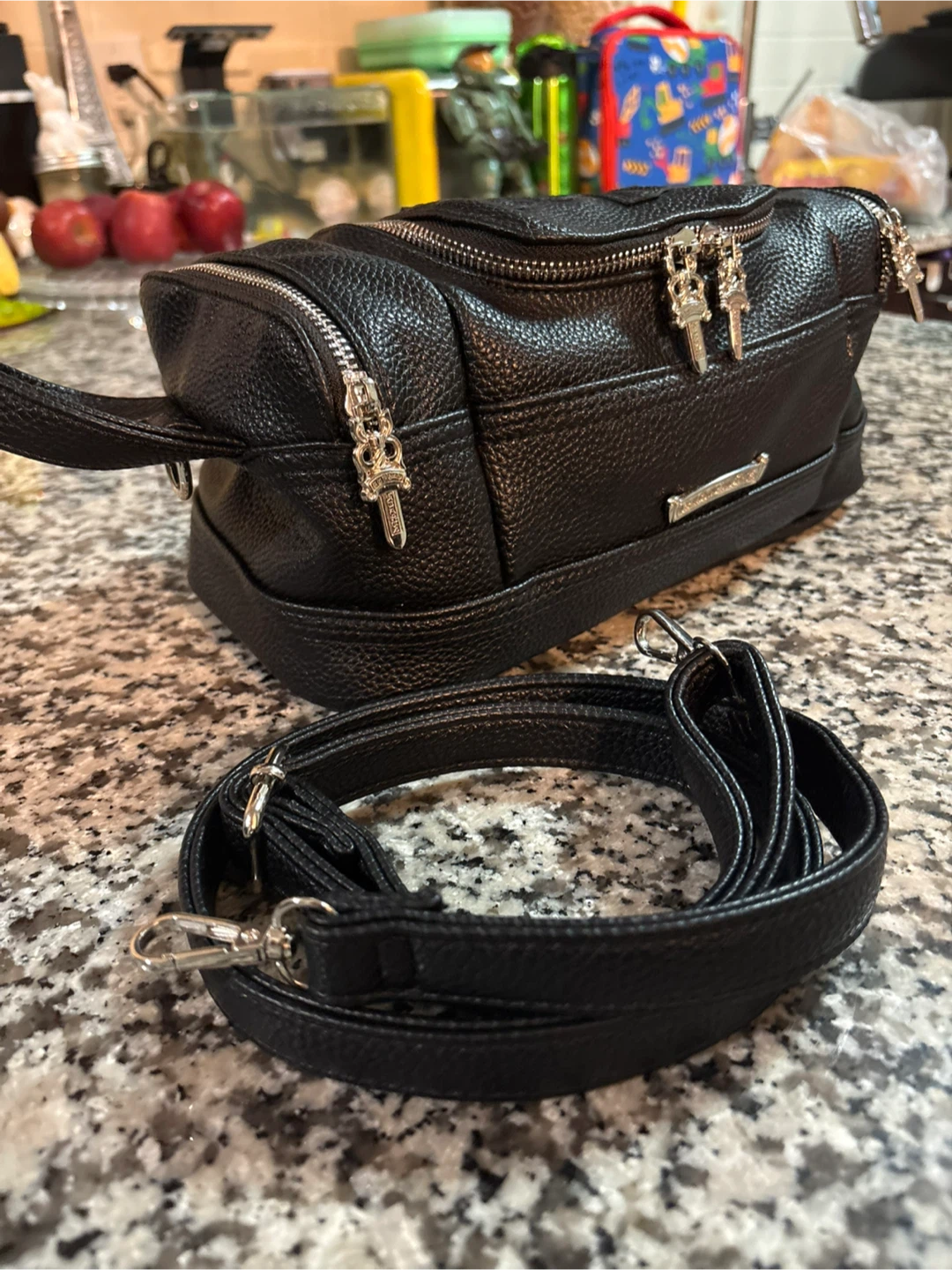 Chrome Hearts Leather Barrel Bag