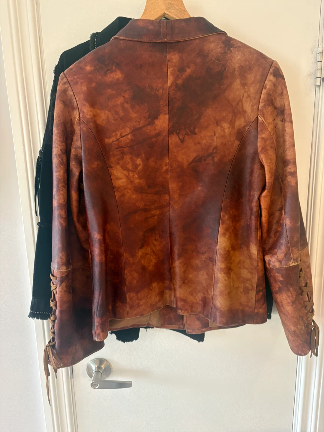Kuolong Brown Leather Jacket Size XXXL - photo 3