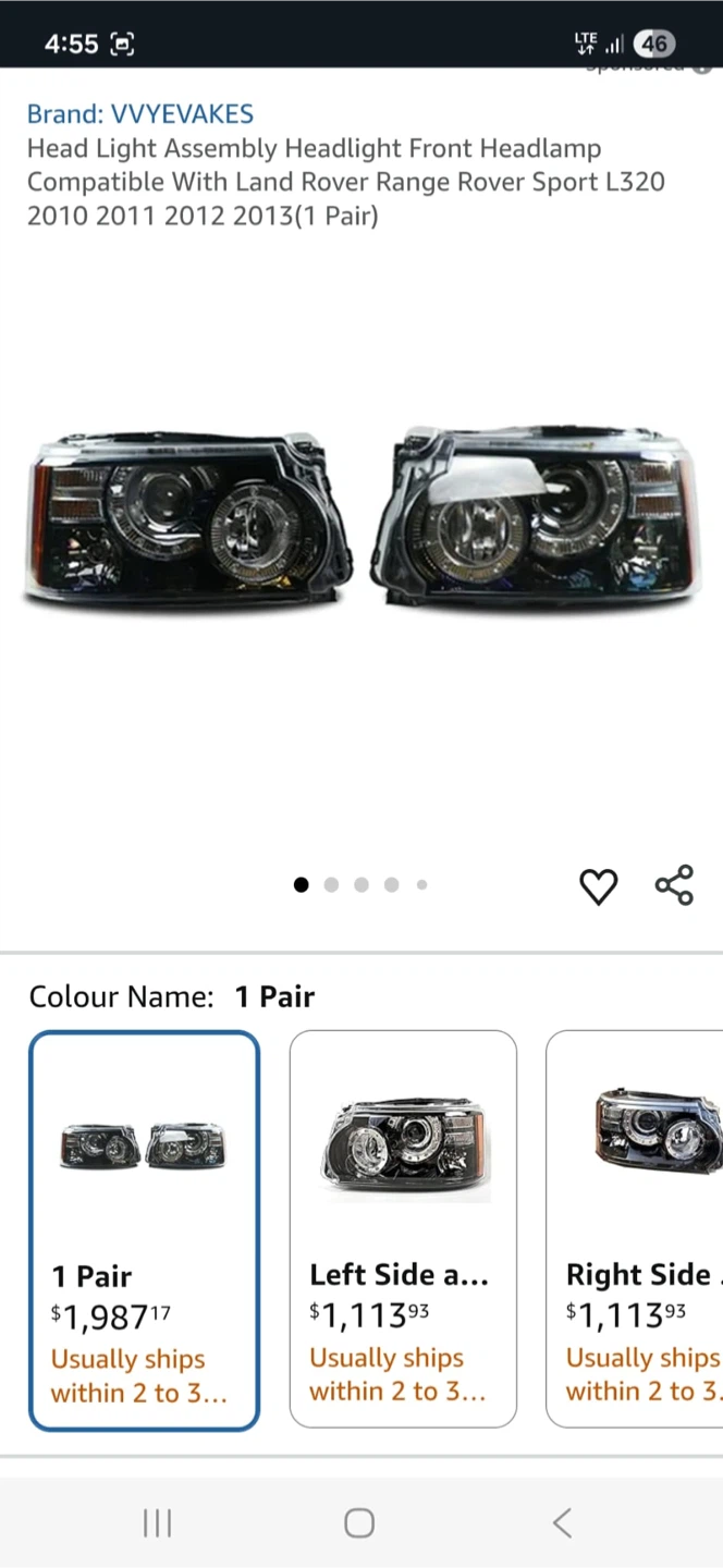 Headlight Assembly for Range Rover Sport 2010-2013 - photo 4