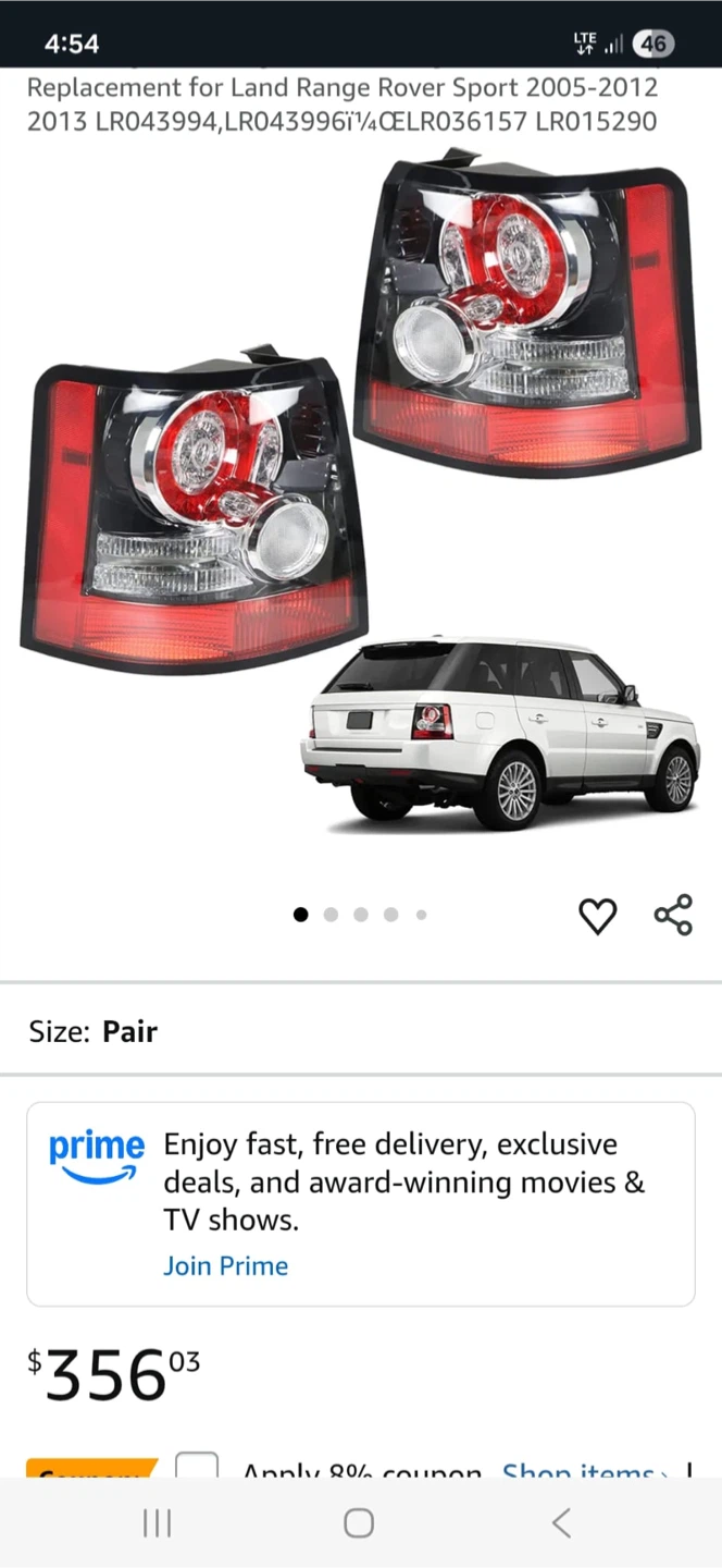 Land Rover Range Rover Sport Tail Lights (2005-2012) - photo 4