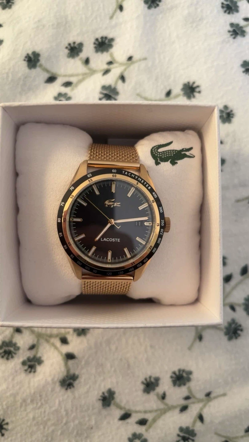 Lacoste Gold-Tone Mesh Watch