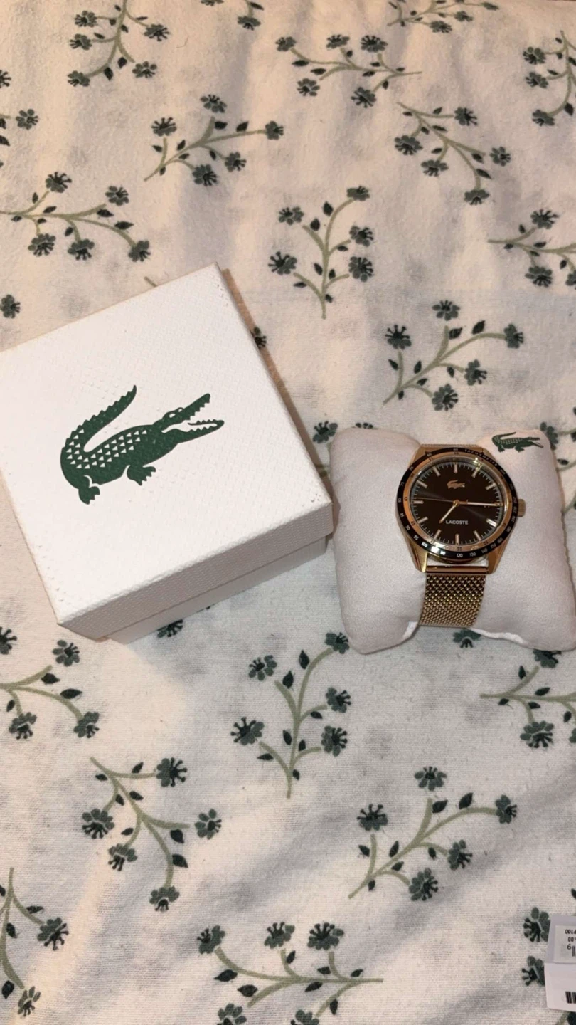 Lacoste Gold-Tone Mesh Watch - photo 3