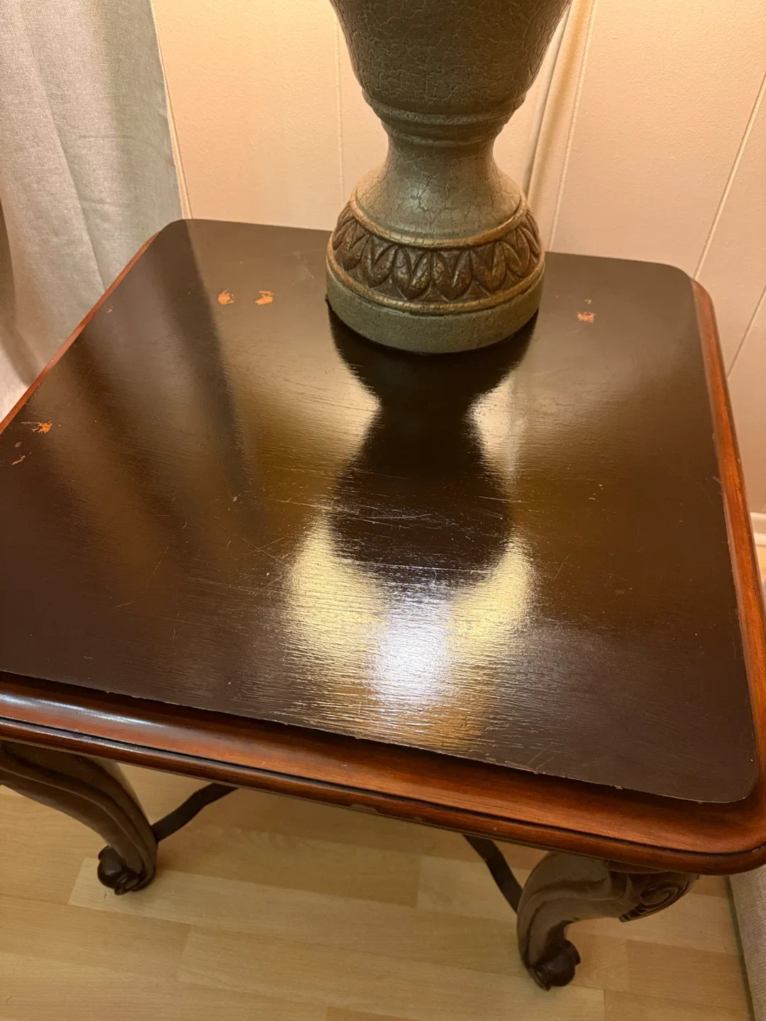 60$ for 2 Traditional Dark solid Wood End Table - photo 5