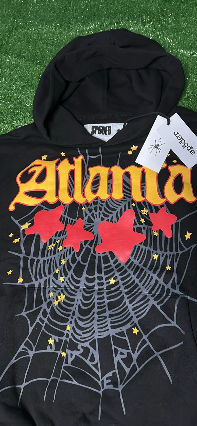 Sp5der Atlanta Hoodie Black - photo 2
