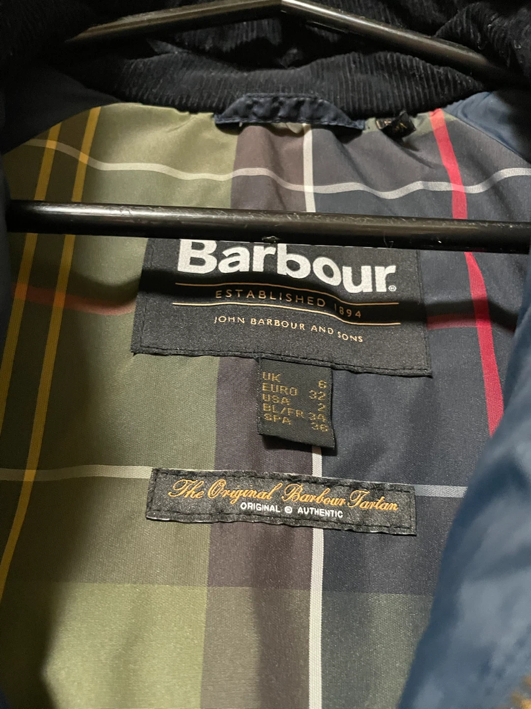 Barbour Quilted Jacket Navy Blue - photo 5
