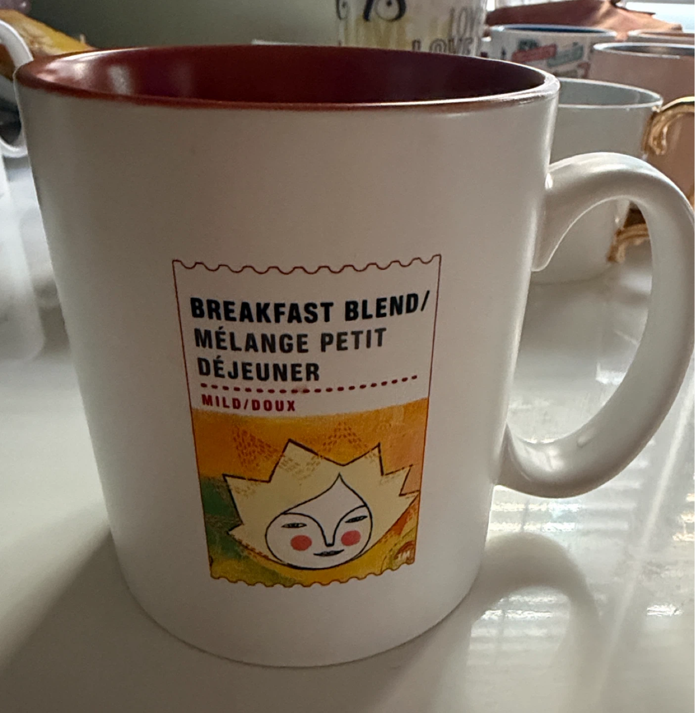 RARE Starbucks Breakfast Blend Coffee Mug Terra cotta