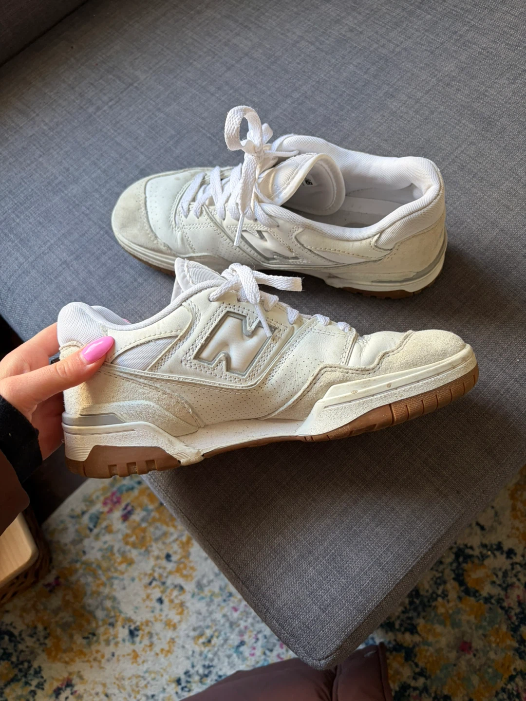 New Balance 550 White Sneakers - photo 3